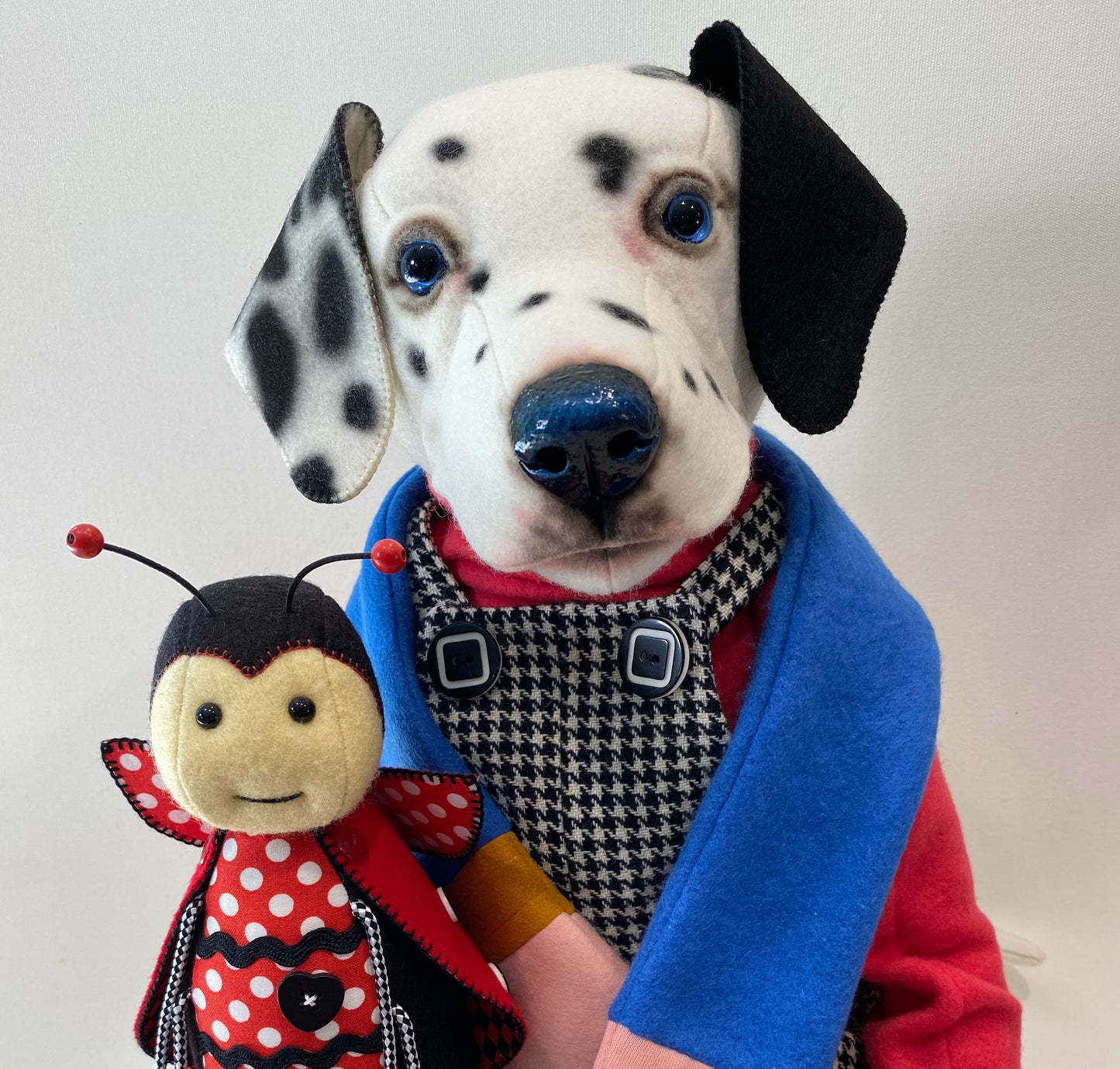 "Artie" Dalmatian Art doll  PDF Pattern  Approx 36cm Seated