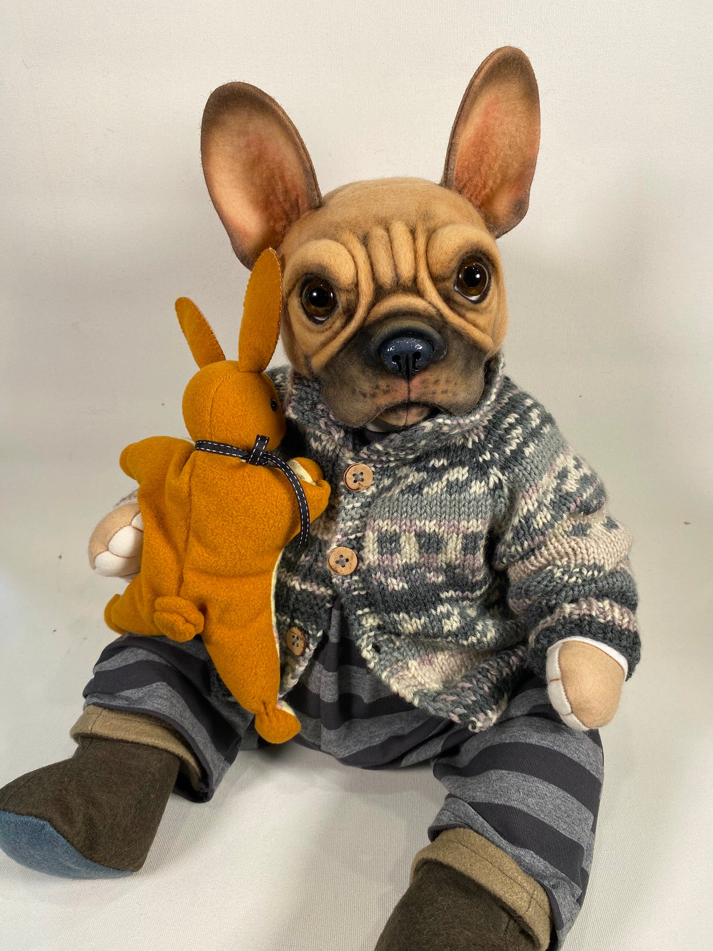 "Louis"  French Bulldog  PDF Pattern  Approx 37cm Seated