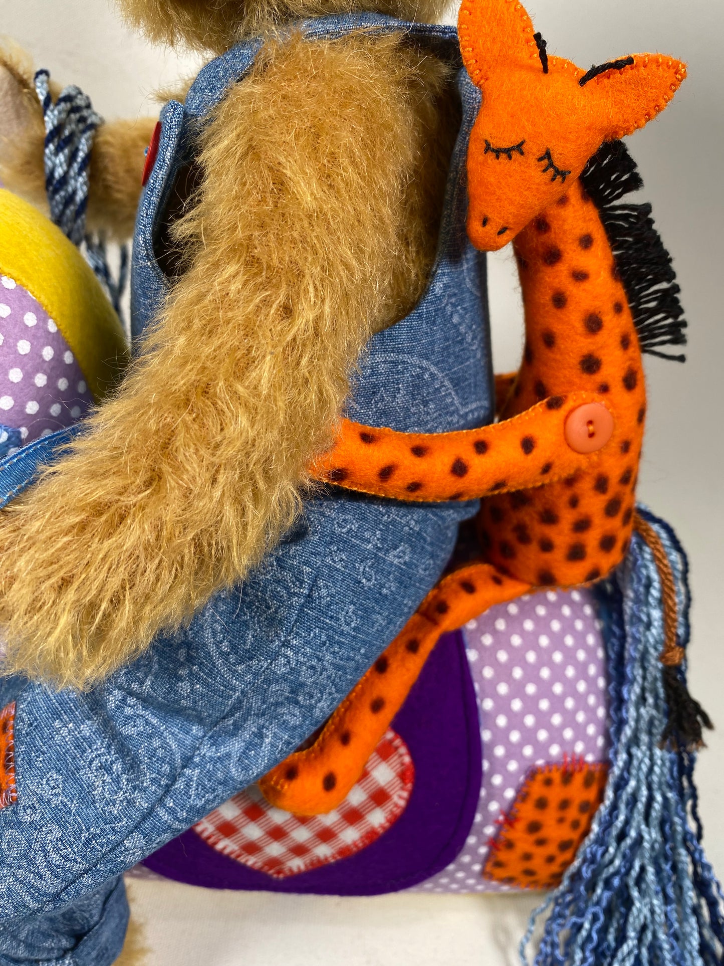 Cowboy Bear Trio  PDF Pattern Approx  36cm Seated