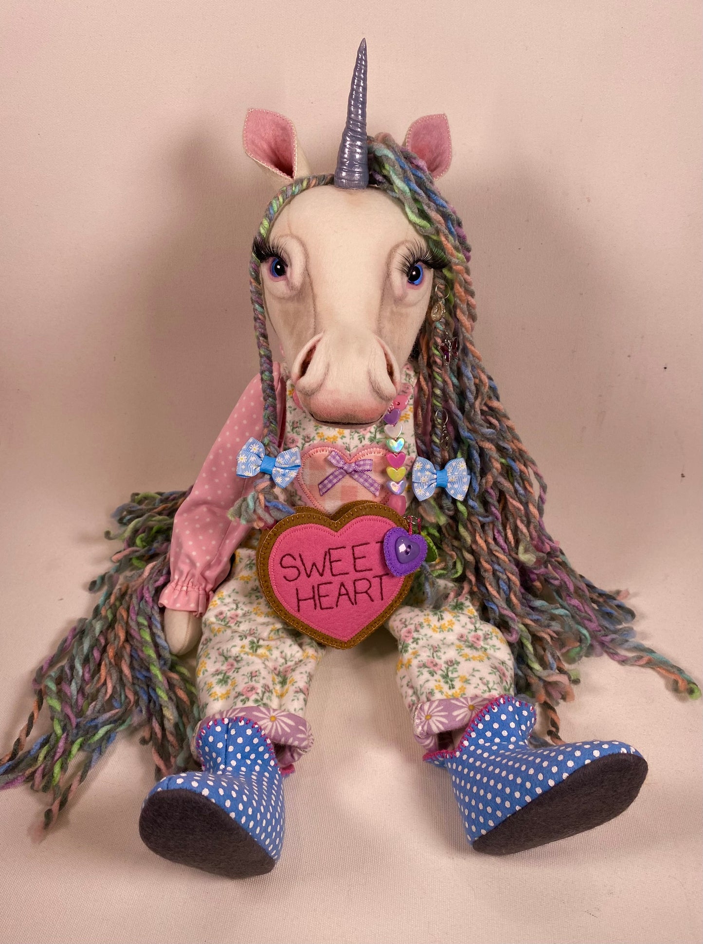 Unicorn Doll PDF Pattern  Approx 32cm Seated