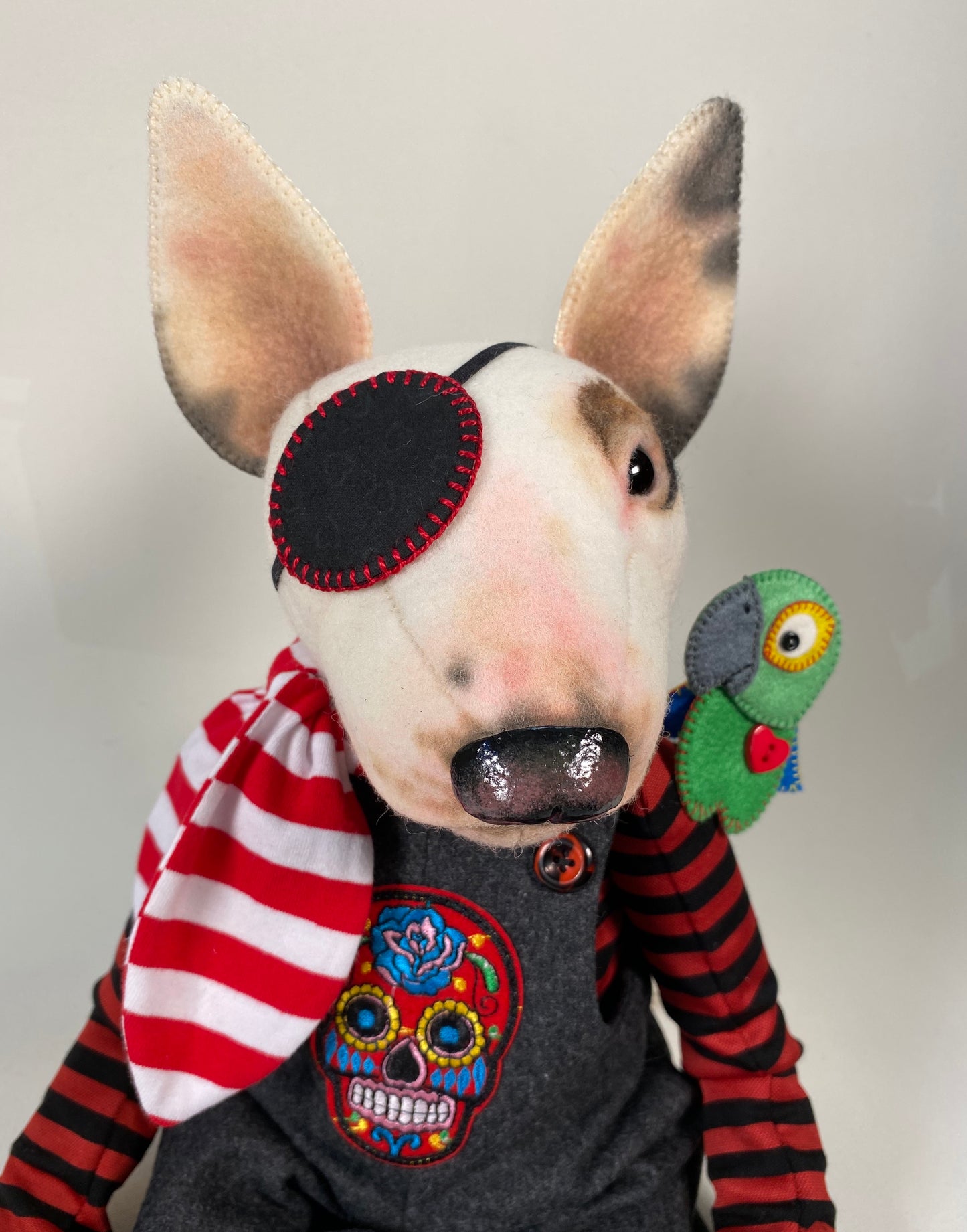 Bull Terrier "Pirate"  PDF Pattern  Approx 30cm Seated