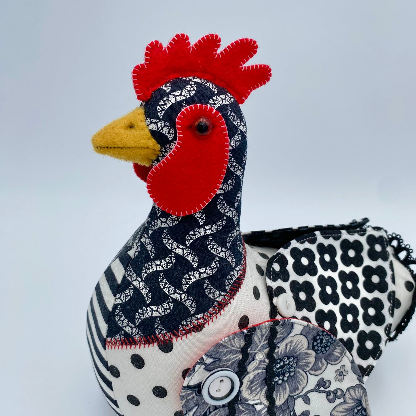 Patchwork Chicken PDF Pattern and Video Tutorial