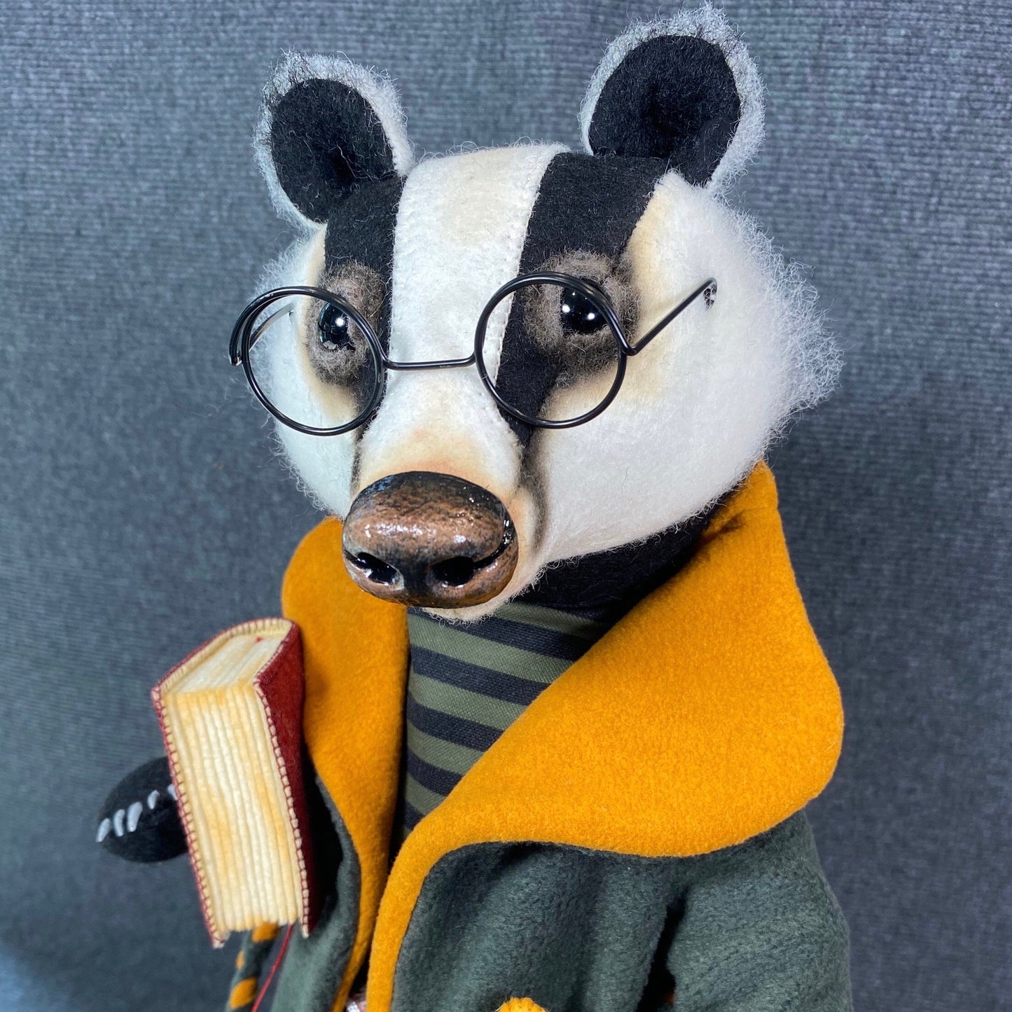 Badger Art Doll PDF Pattern  Approx 35cm Standing