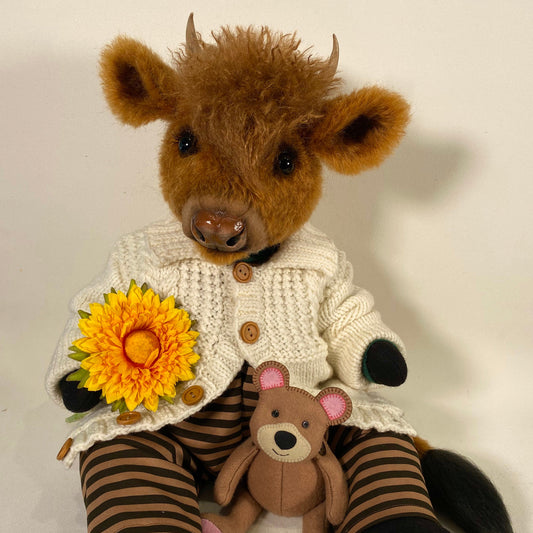 Highland Cow  PDF Pattern  Approx 38cm seated