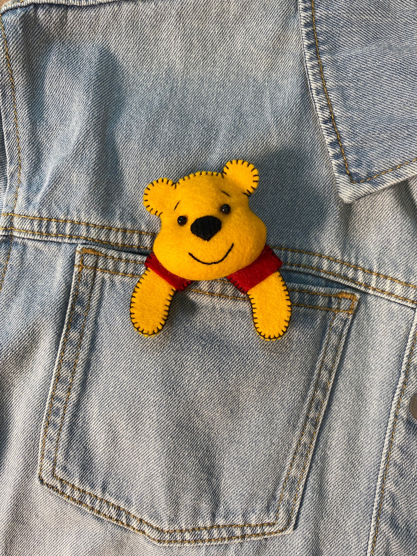 Pocket Teddy Bear Pooh  FREE PATTERN