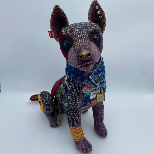 "True Blue" Australian Cattle Dog  PDF Pattern  Approx 45cm seated