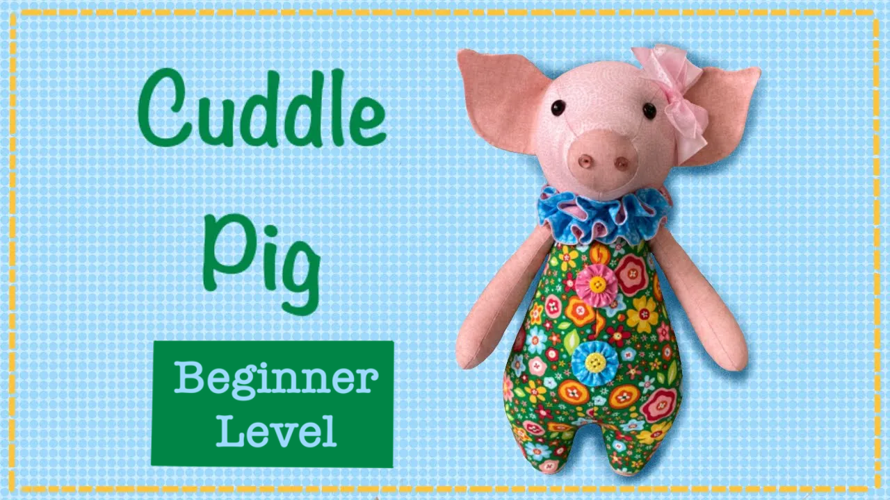 Pig Cuddle Doll PDF Pattern
