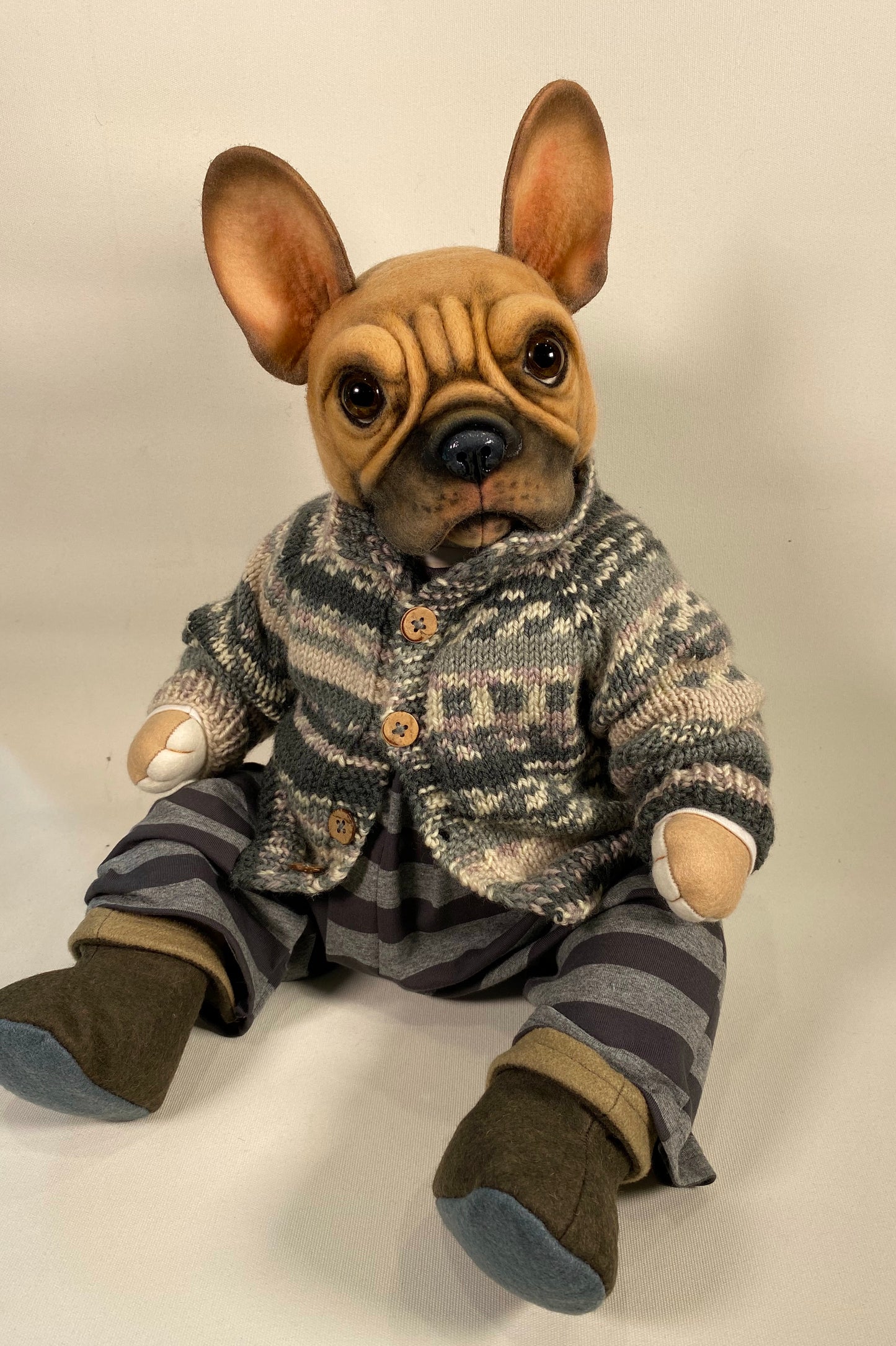 "Louis"  French Bulldog  PDF Pattern  Approx 37cm Seated