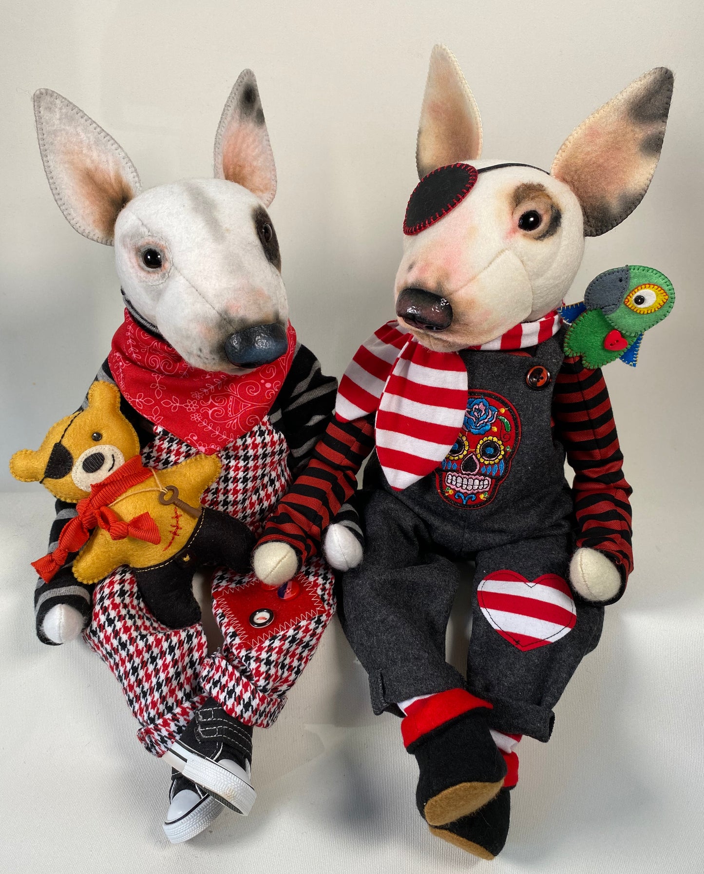 Bull Terrier "Pirate"  PDF Pattern  Approx 30cm Seated