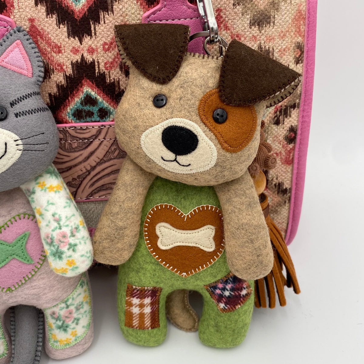 Puppy & Kitten Charm Dolls  PDF Pattern & Video Tutorial