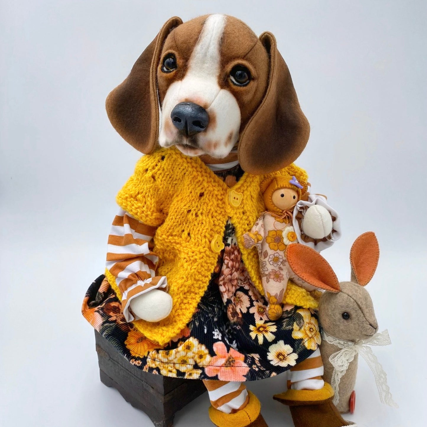 Beagle "Tibby" PDF Pattern  Approx 26cm Seated