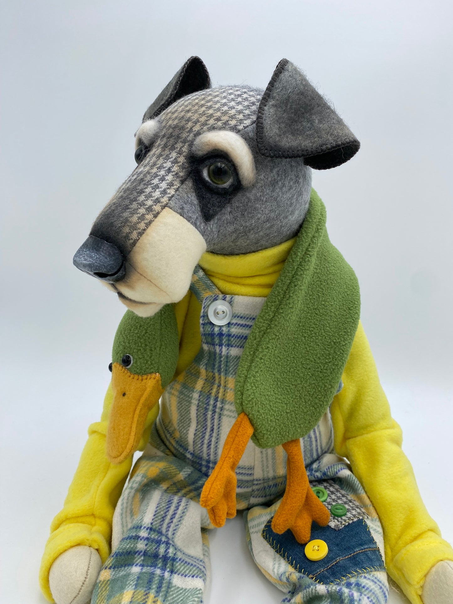 "Duckie"  Schnauzer/Airedale  PDF Pattern  Approx  34cm Seated