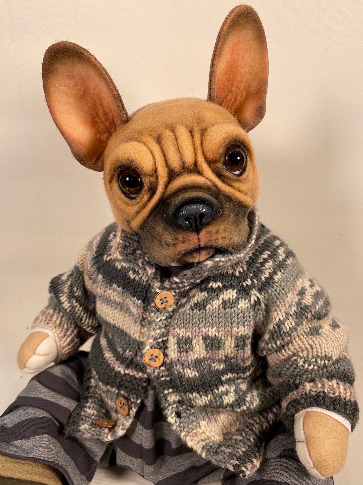 "Louis"  French Bulldog  PDF Pattern  Approx 37cm Seated