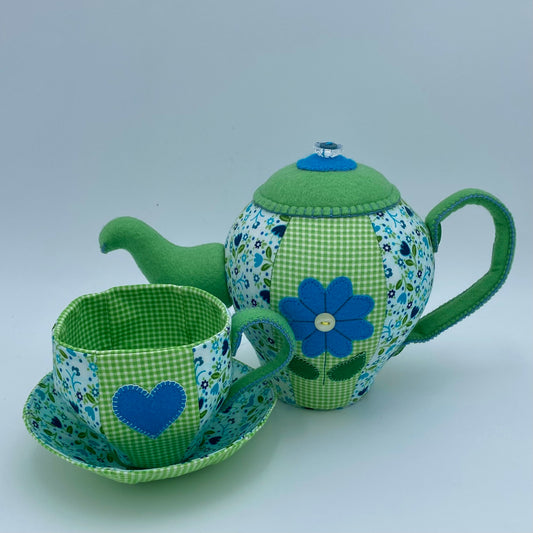 Teapot, Cup and Saucer PDF Pattern & Video Tutorial