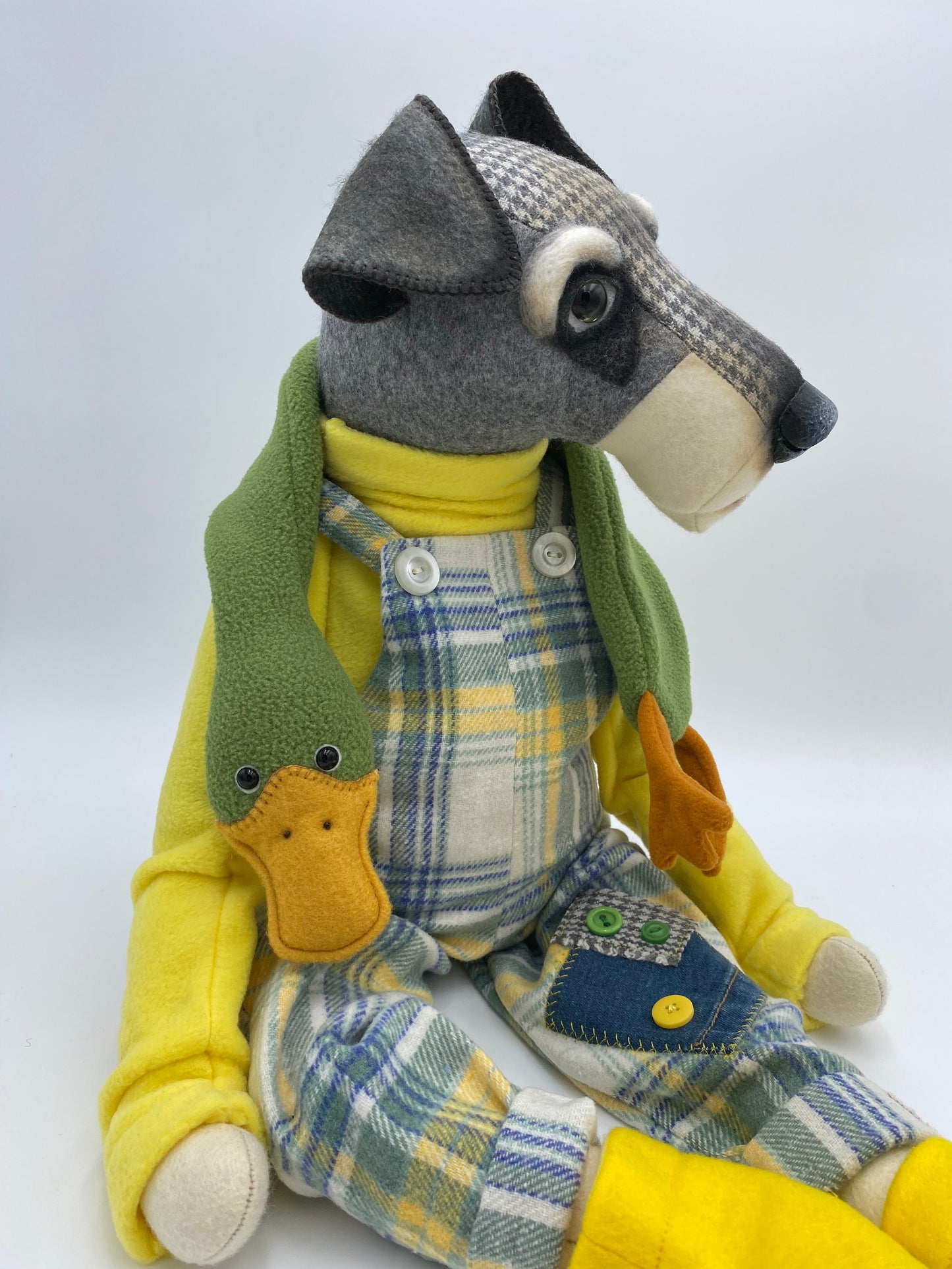 "Duckie"  Schnauzer/Airedale  PDF Pattern  Approx  34cm Seated