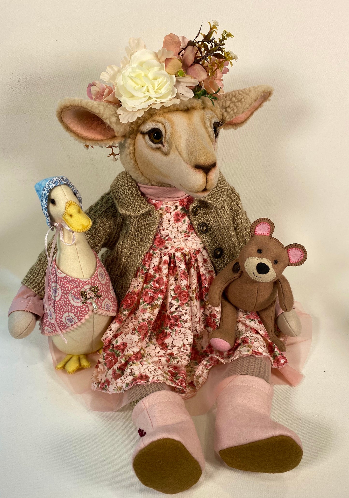 "Darling"  Sheep  PDF Pattern  Approx 32cm Seated