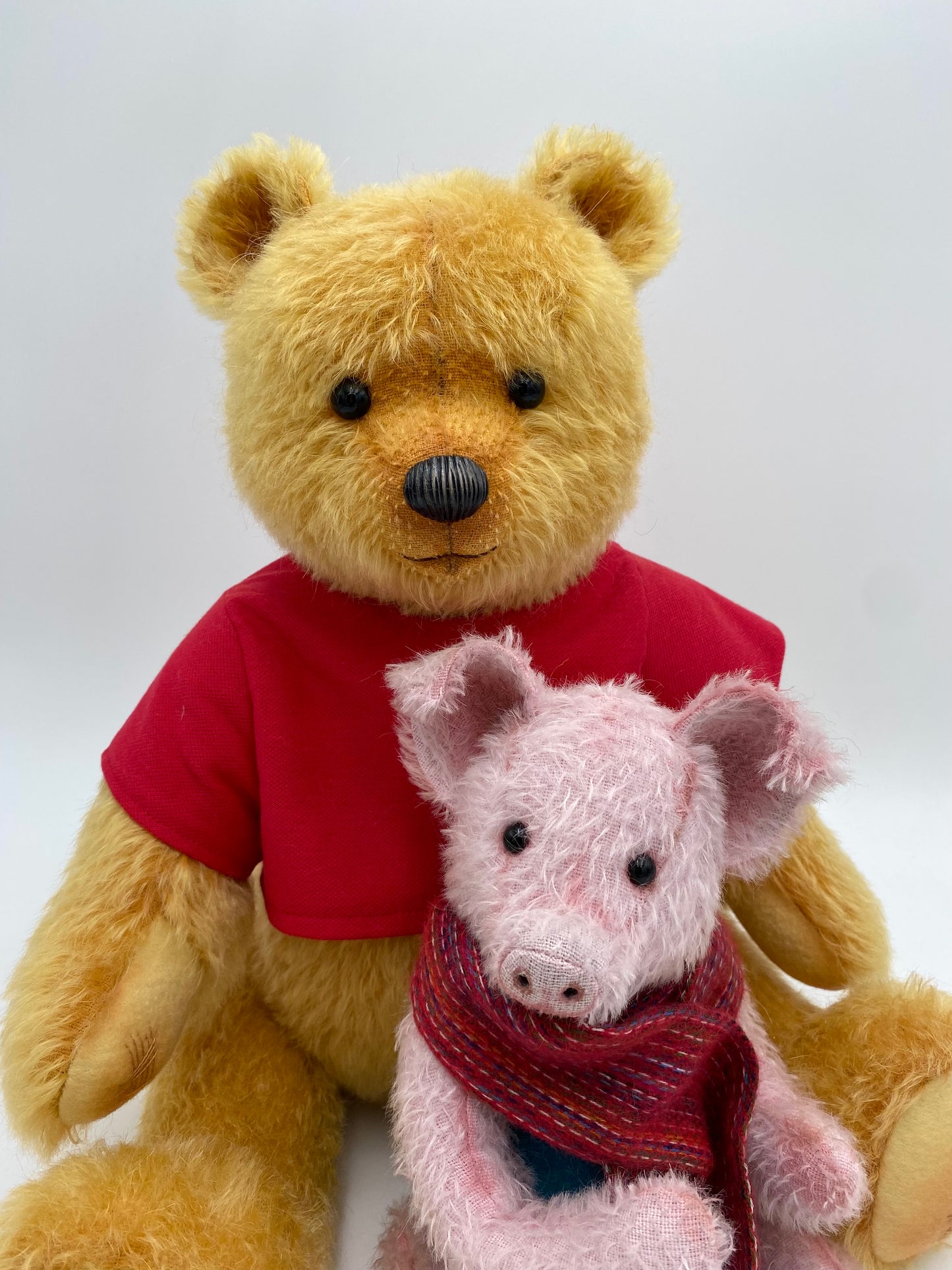 Pooh and Piglet PDF pattern  Approx 37cm Seated (Pooh) 22cm Seated (Piglet)