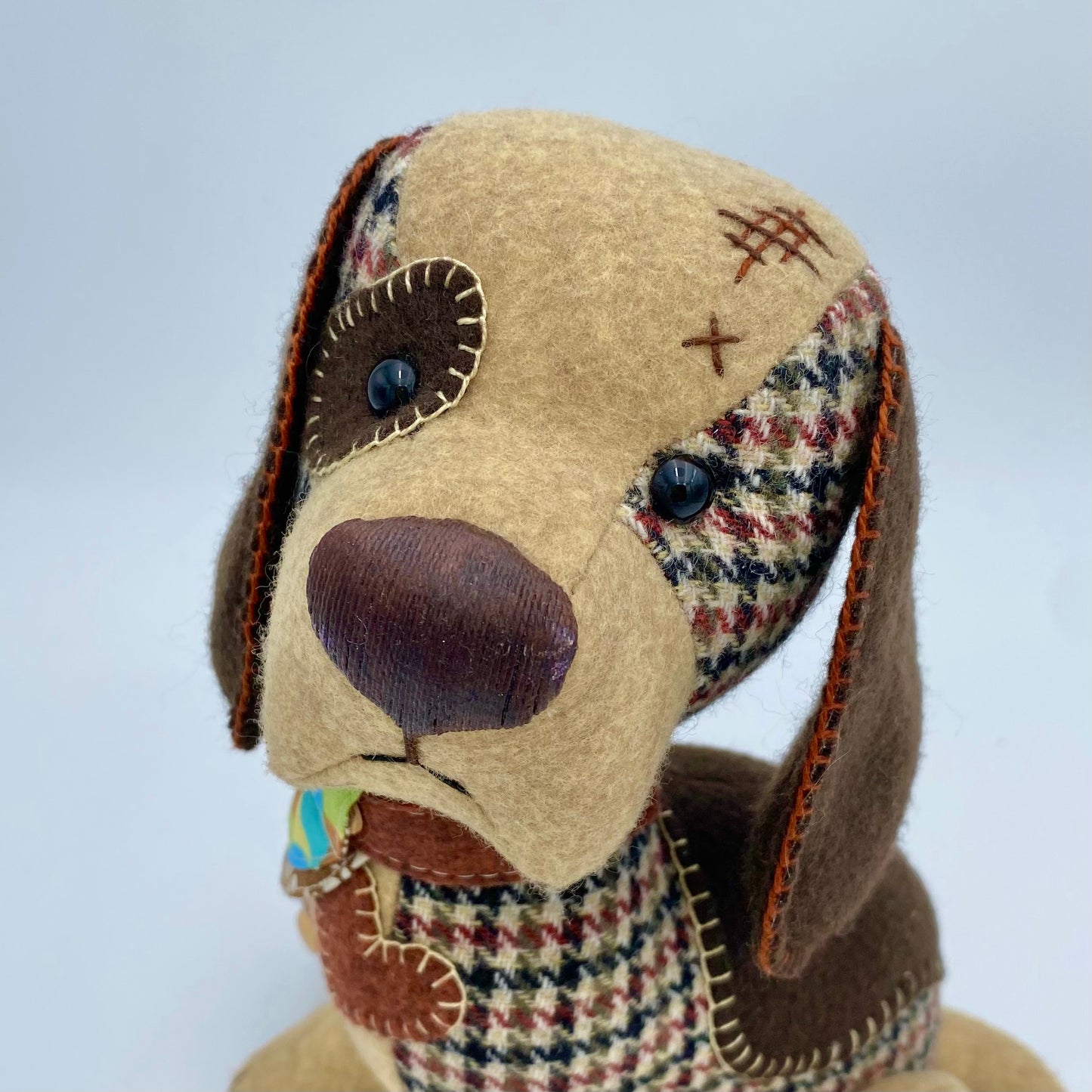 Scrappy Patchwork Dog  PDF Pattern and Video Tutorial