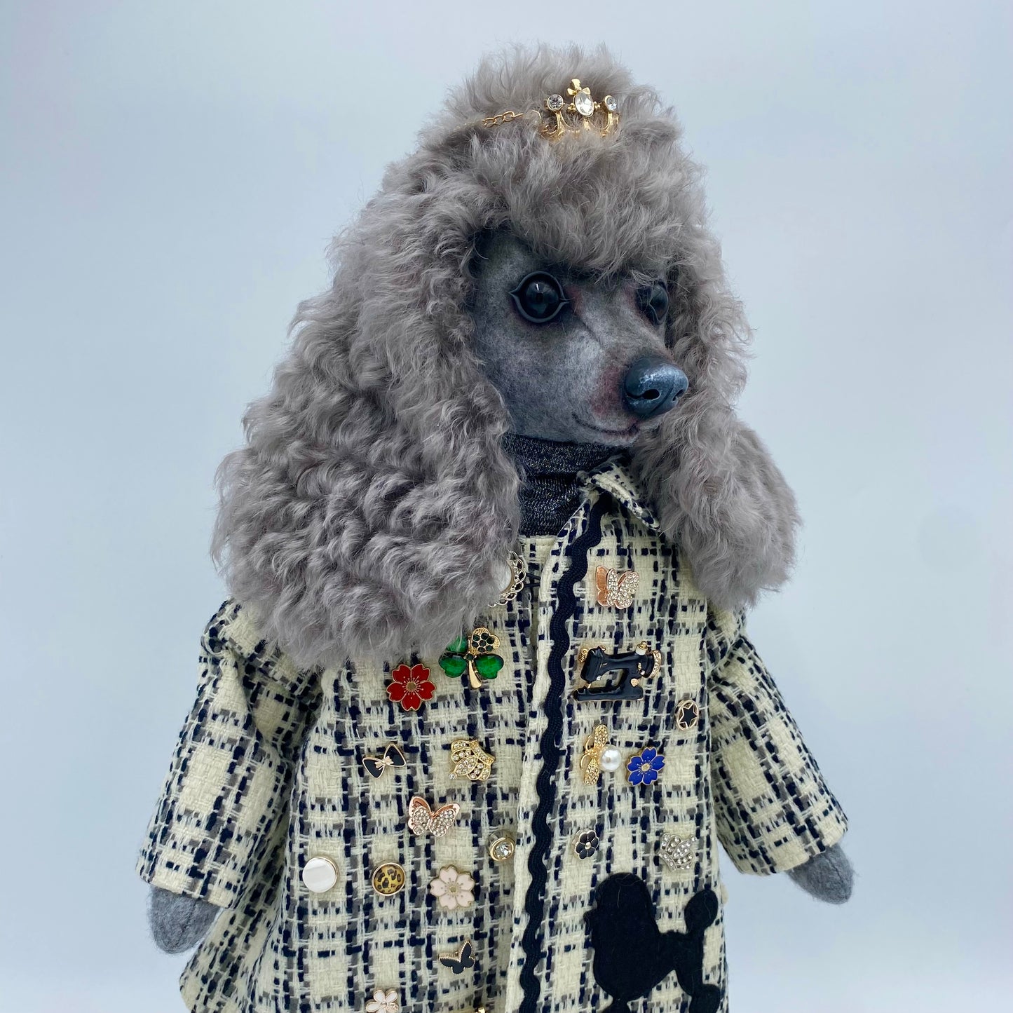 "Chanel" Poodle Art Doll  PDF Pattern