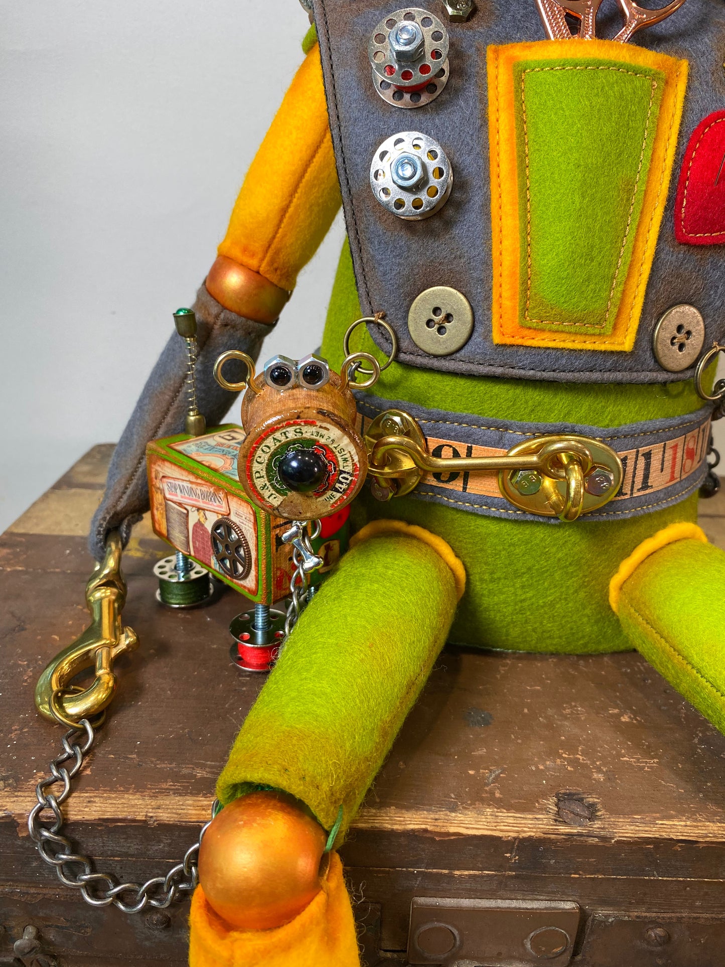 Robot Art Doll PDF Pattern  Approx 40cm Seated