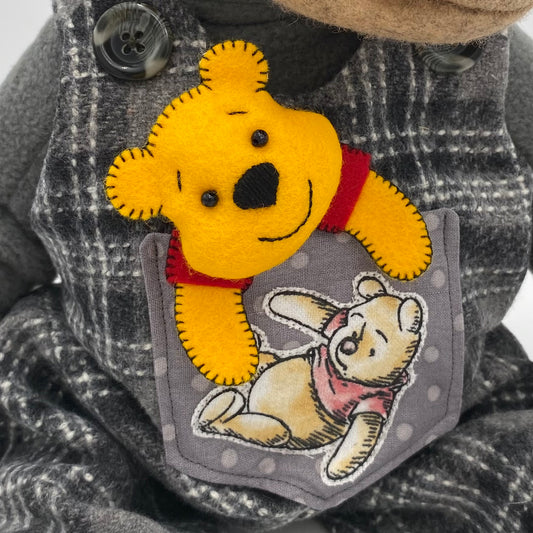 Pocket Teddy Bear Pooh  FREE PATTERN