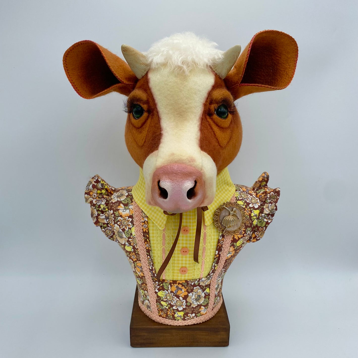 "Ollie" Cow Bust Portrait PDF Pattern and Video Tutorial