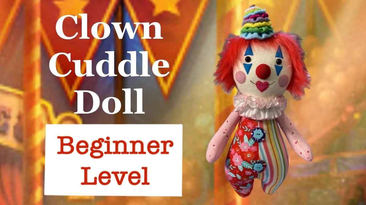 Clown Cuddle Doll  PDF Pattern