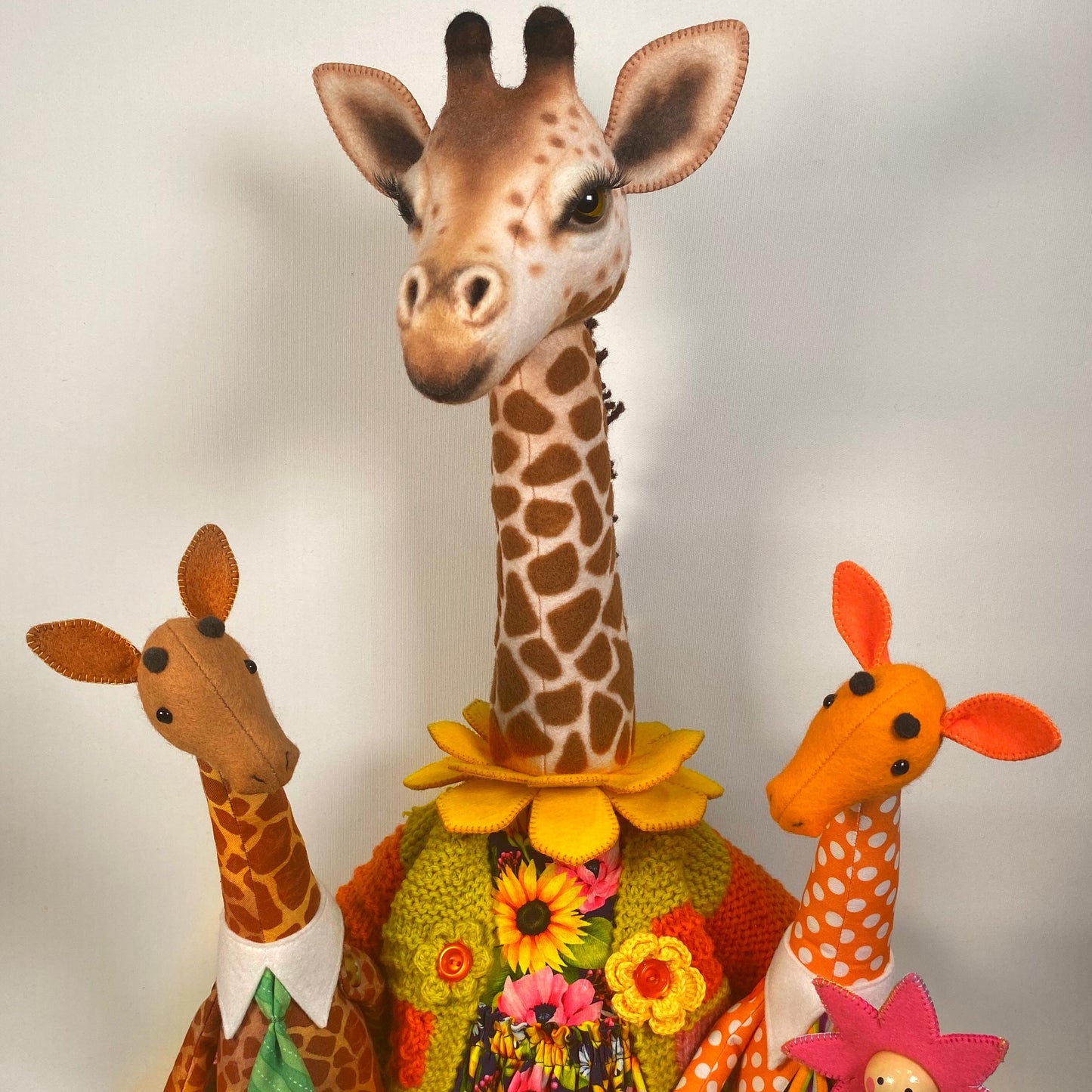 Giraffe Art Doll  PDF Pattern  Approx 50cm Seated