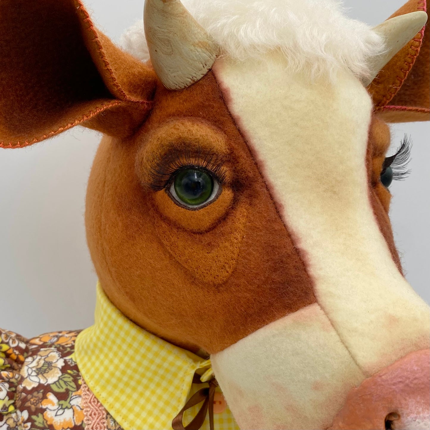 "Ollie" Cow Bust Portrait PDF Pattern and Video Tutorial