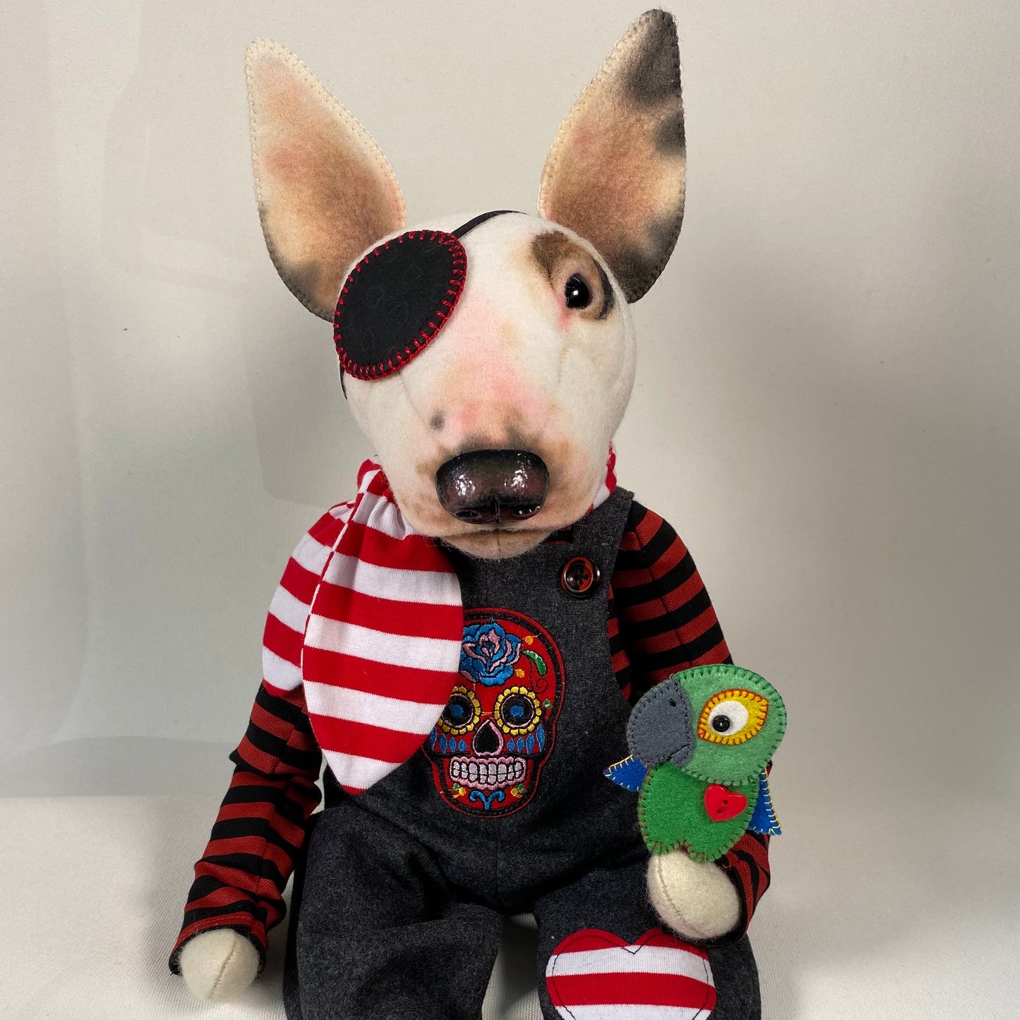 Bull Terrier "Pirate"  PDF Pattern  Approx 30cm Seated