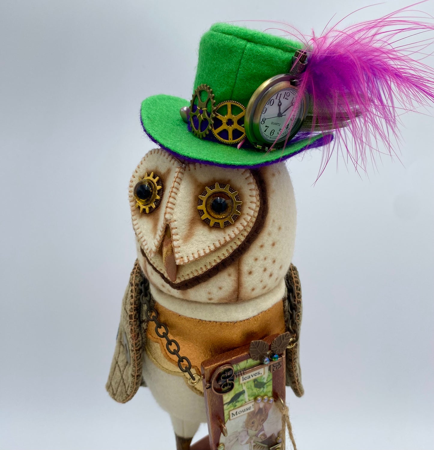 "The Professor"  Owl Art Doll   PDF Pattern  Approx 40cm
