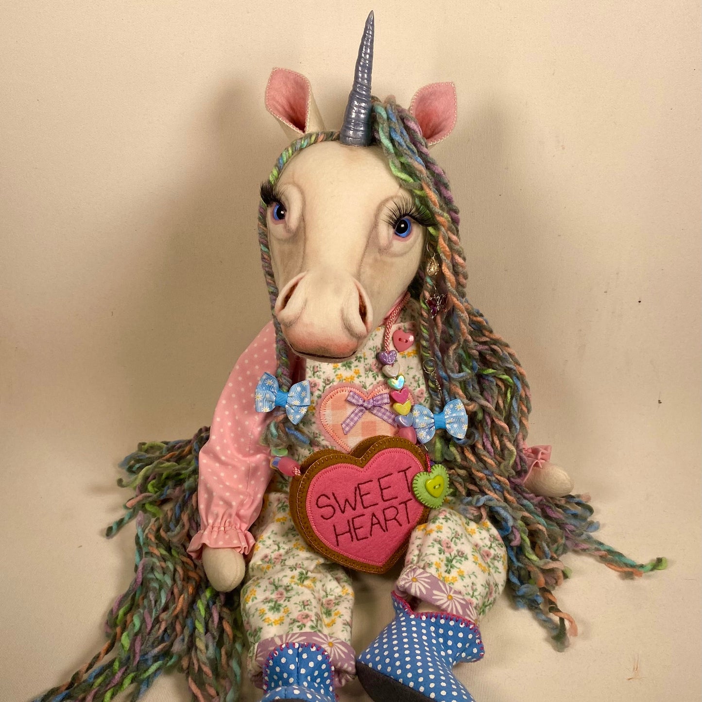 Unicorn Doll PDF Pattern  Approx 32cm Seated