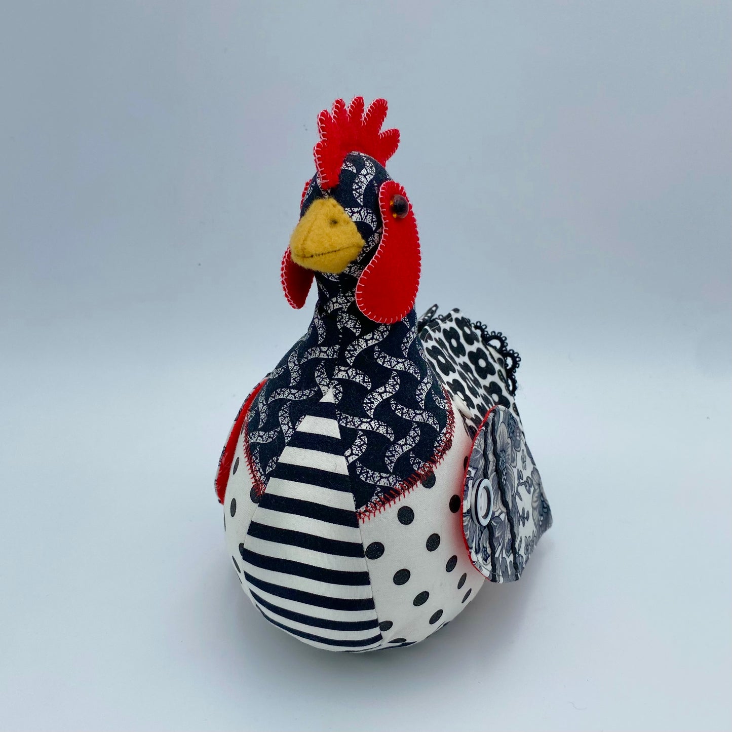 Patchwork Chicken PDF Pattern and Video Tutorial