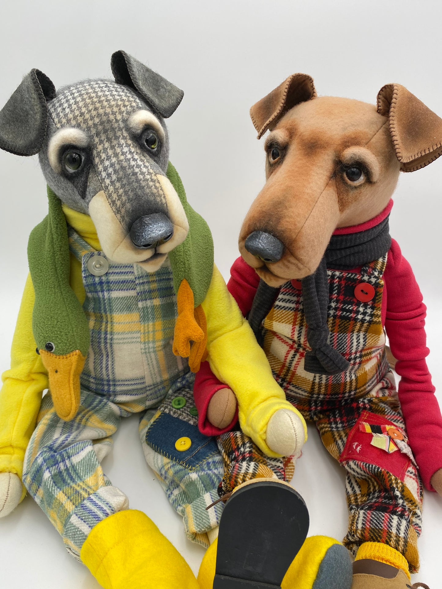 "Duckie"  Schnauzer/Airedale  PDF Pattern  Approx  34cm Seated