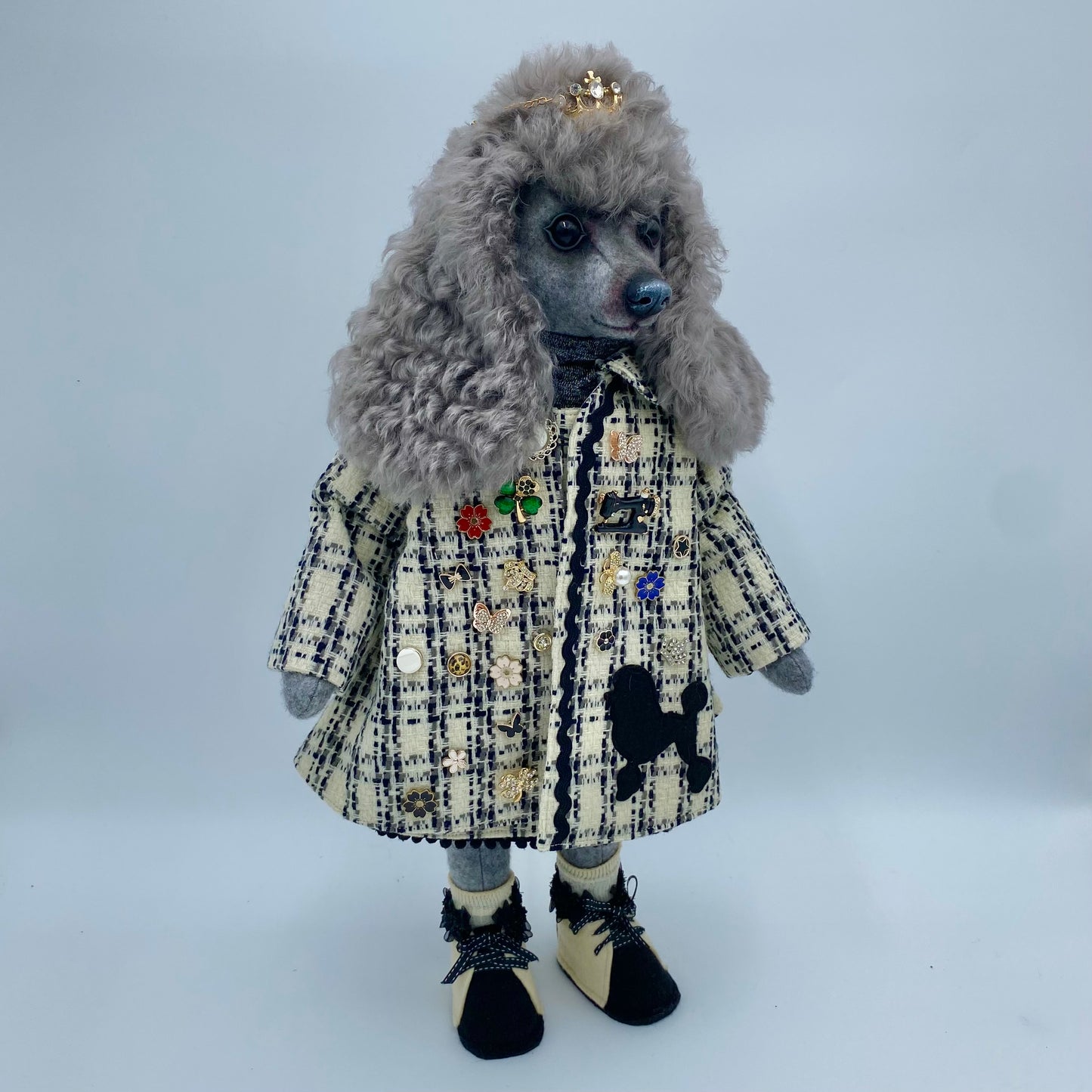 "Chanel" Poodle Art Doll  PDF Pattern