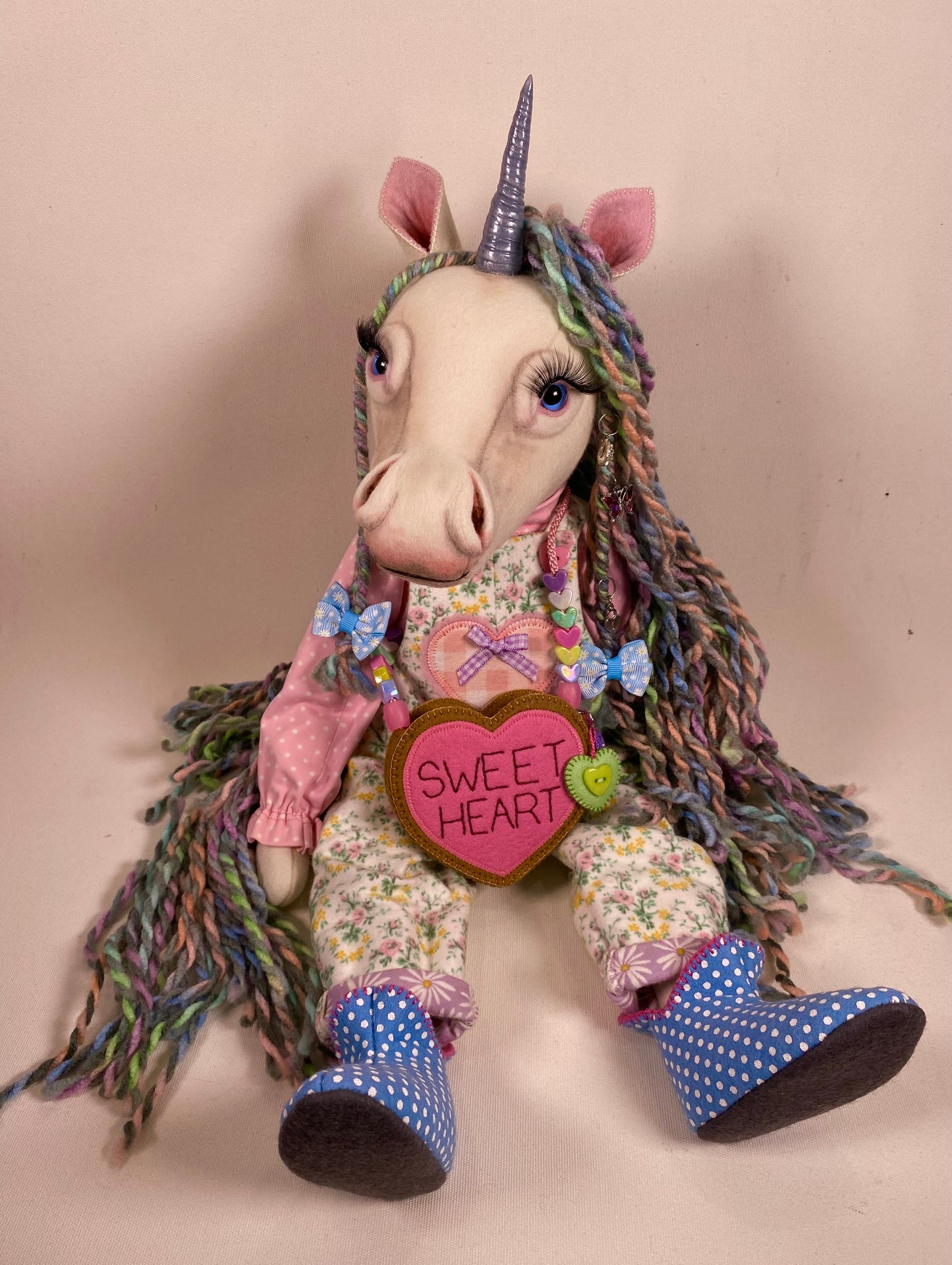 Unicorn Doll PDF Pattern  Approx 32cm Seated