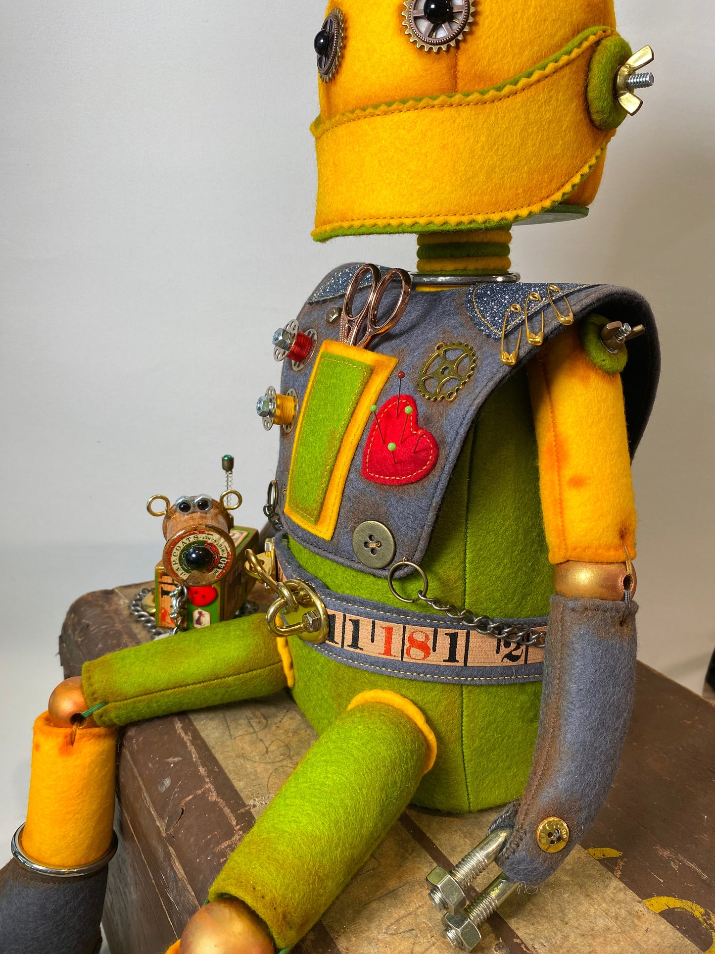 Robot Art Doll PDF Pattern  Approx 40cm Seated