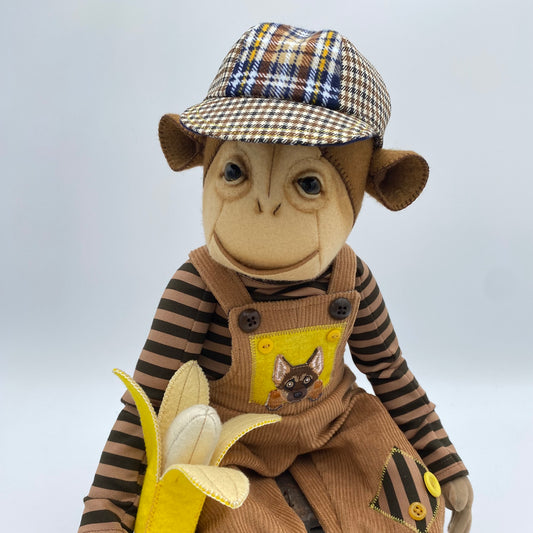 "Pablo" Monkey Art Doll  PDF Pattern and Tutorial