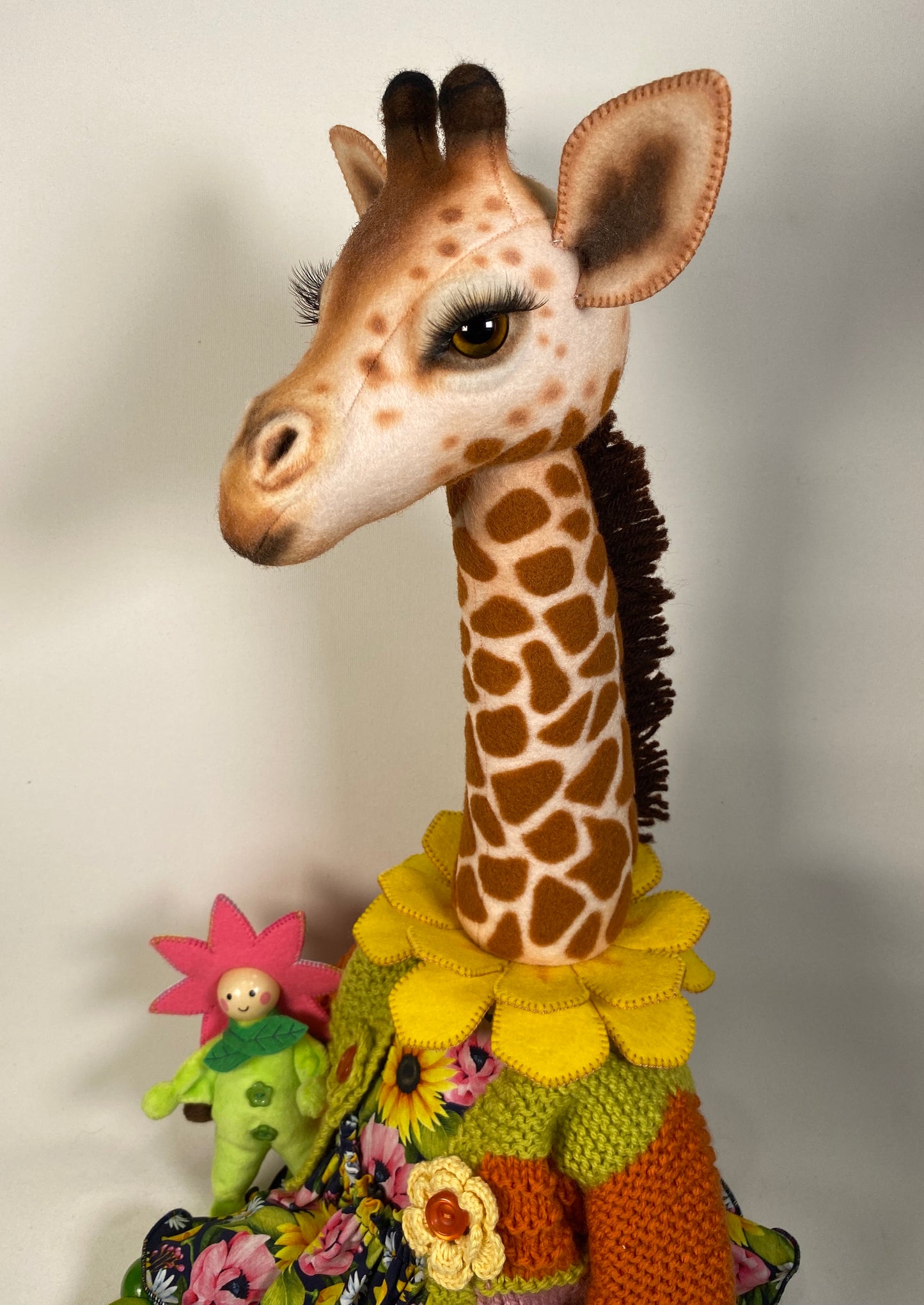 Giraffe Art Doll  PDF Pattern  Approx 50cm Seated