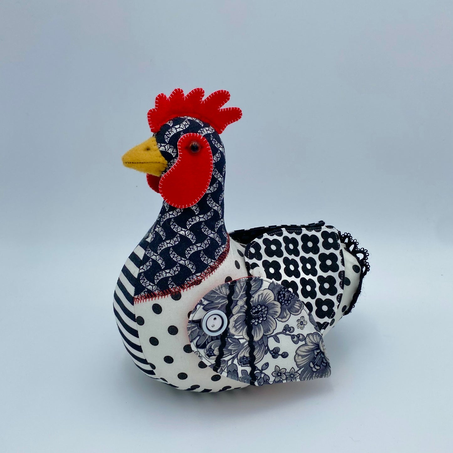Patchwork Chicken PDF Pattern and Video Tutorial