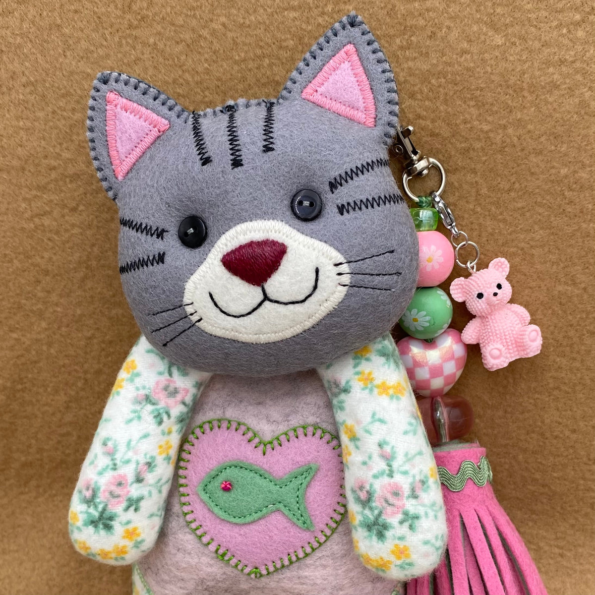 Puppy & Kitten Charm Dolls  PDF Pattern & Video Tutorial