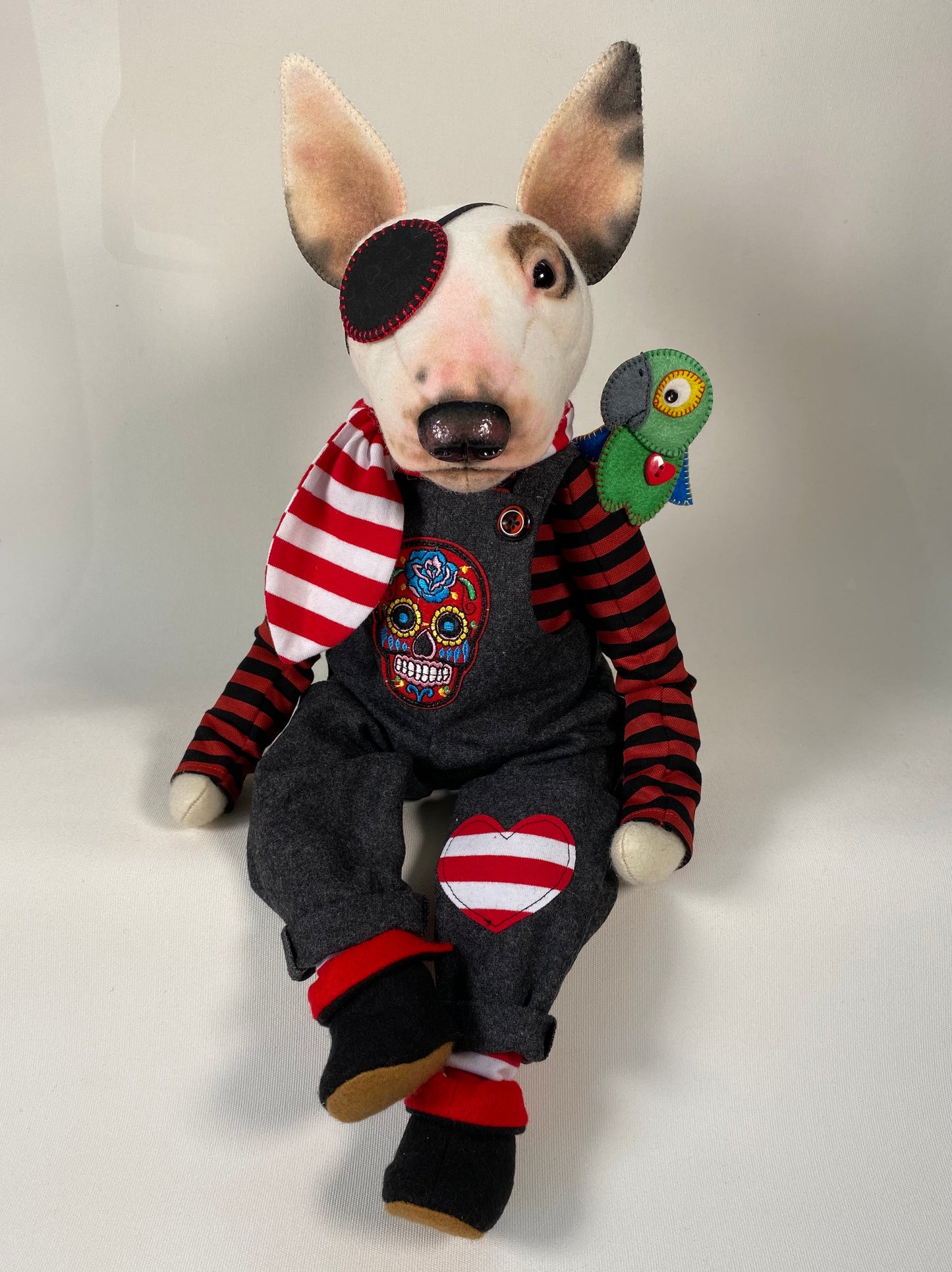 Bull Terrier "Pirate"  PDF Pattern  Approx 30cm Seated