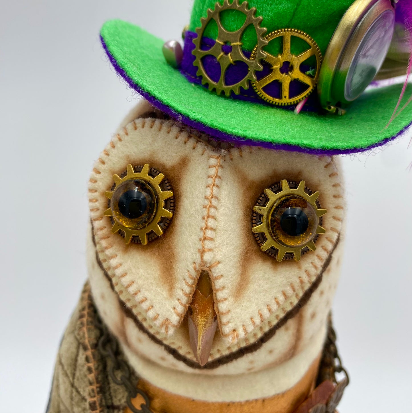 "The Professor"  Owl Art Doll   PDF Pattern  Approx 40cm