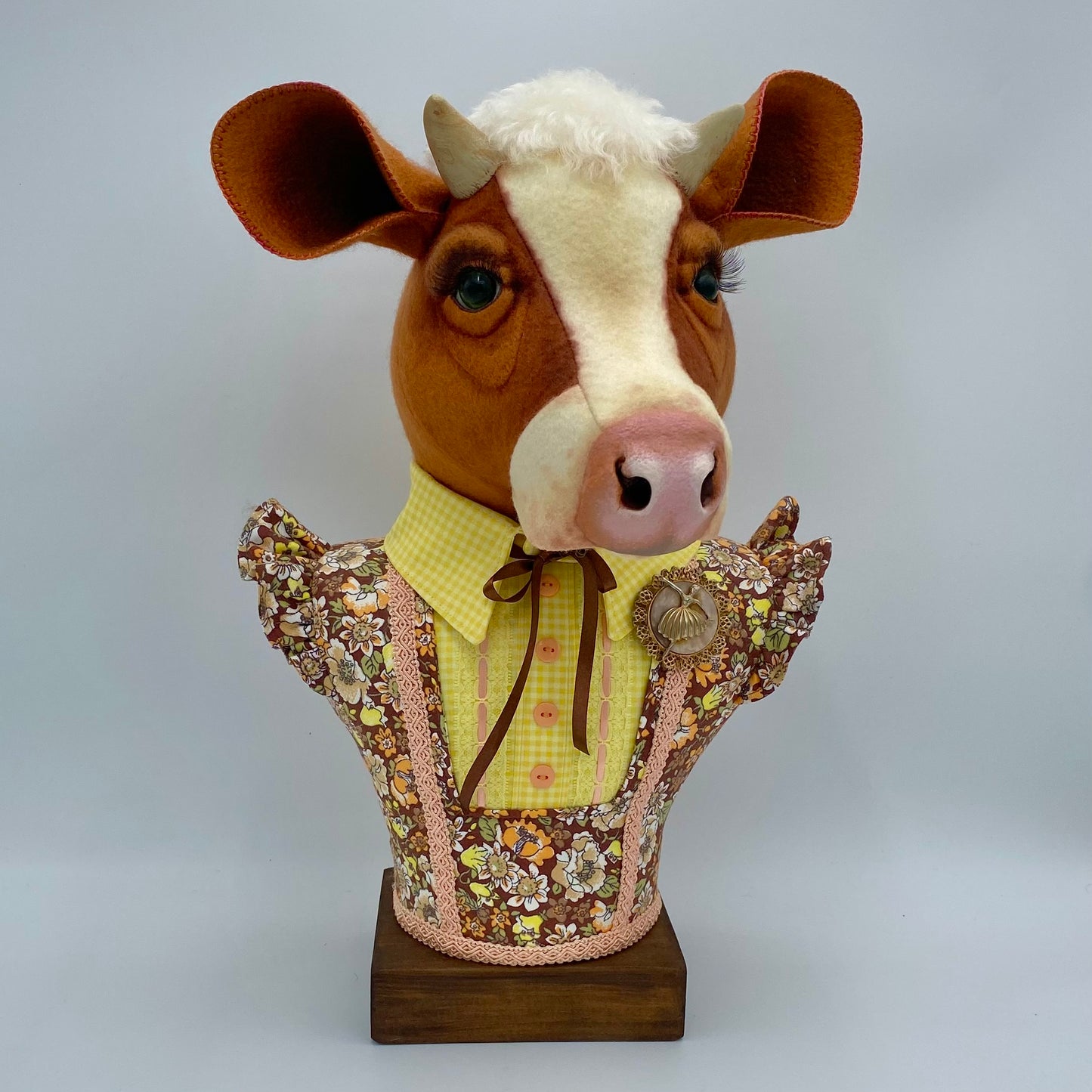 "Ollie" Cow Bust Portrait PDF Pattern and Video Tutorial