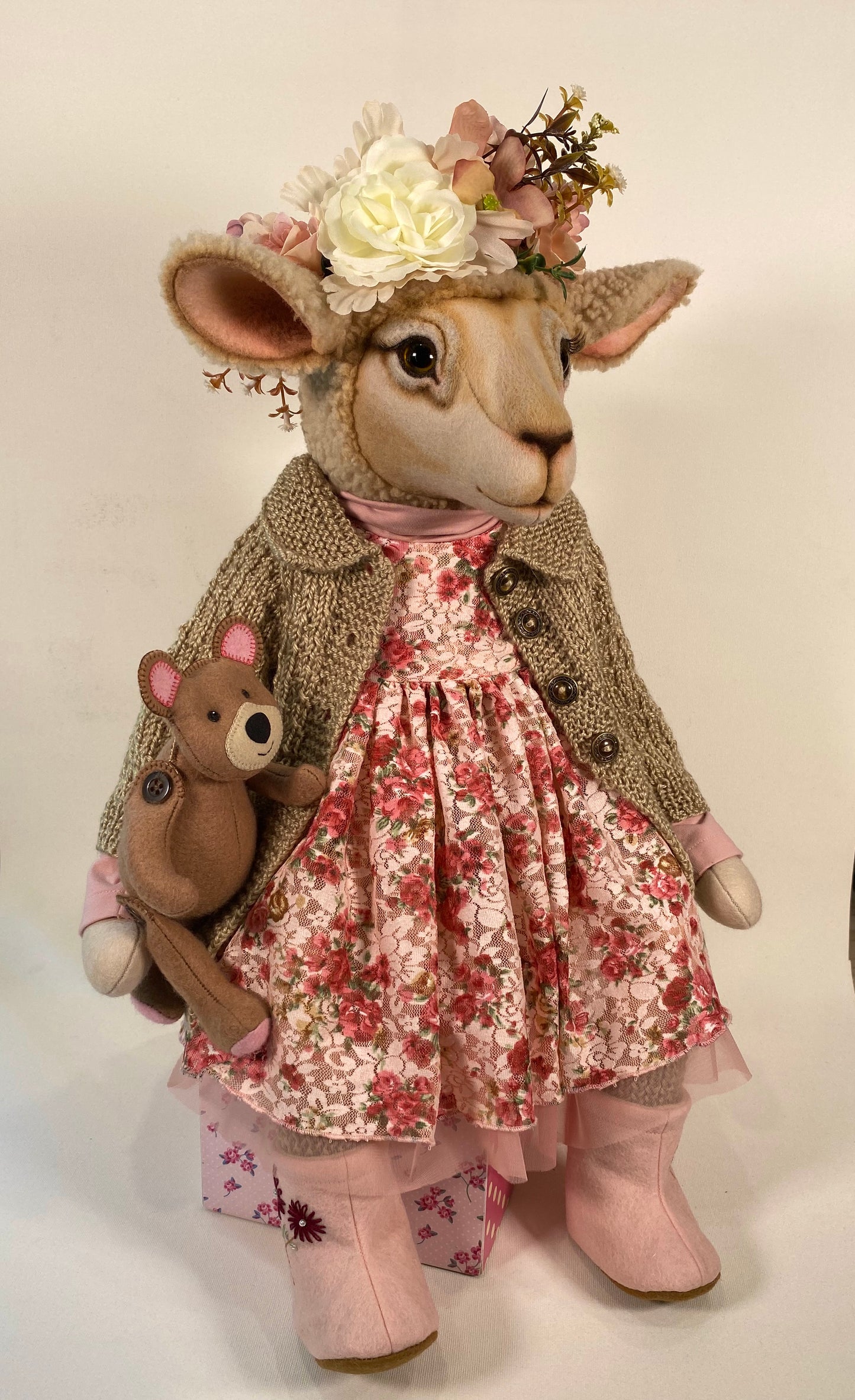 "Darling"  Sheep  PDF Pattern  Approx 32cm Seated