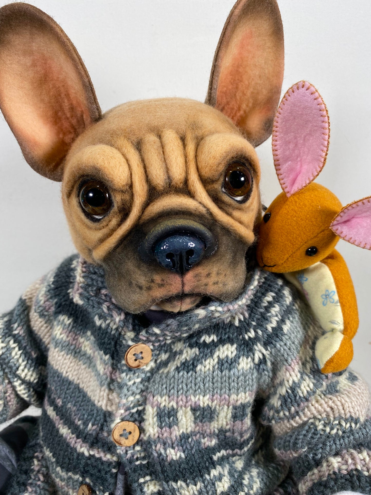 "Louis"  French Bulldog  PDF Pattern  Approx 37cm Seated