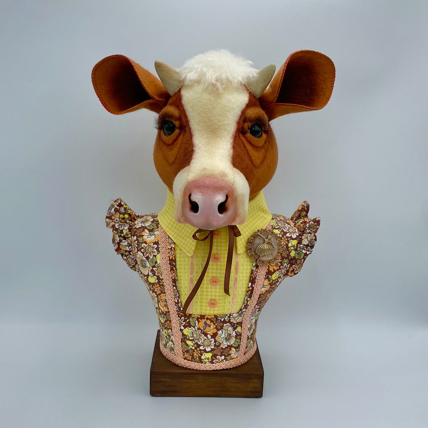 "Ollie" Cow Bust Portrait PDF Pattern and Video Tutorial