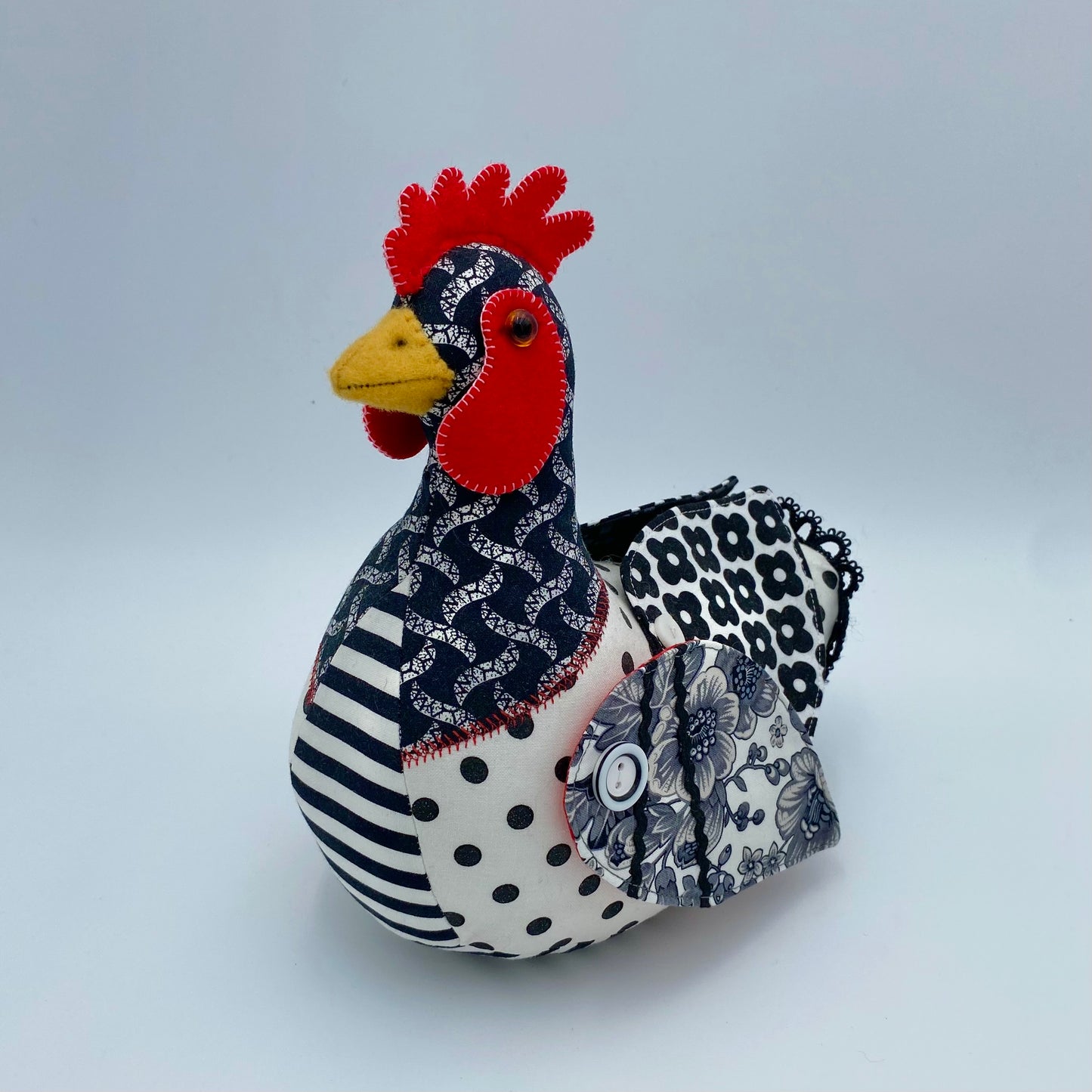 Patchwork Chicken PDF Pattern and Video Tutorial