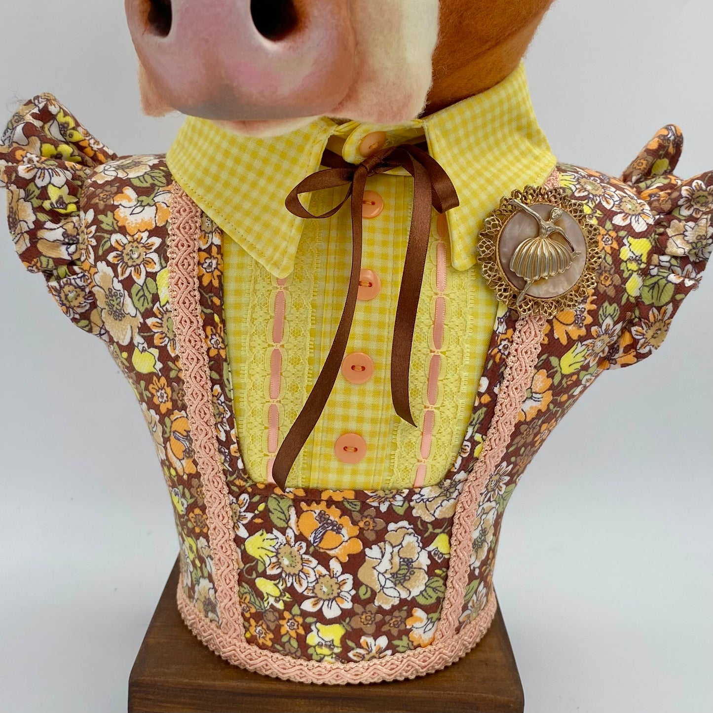 "Ollie" Cow Bust Portrait PDF Pattern and Video Tutorial