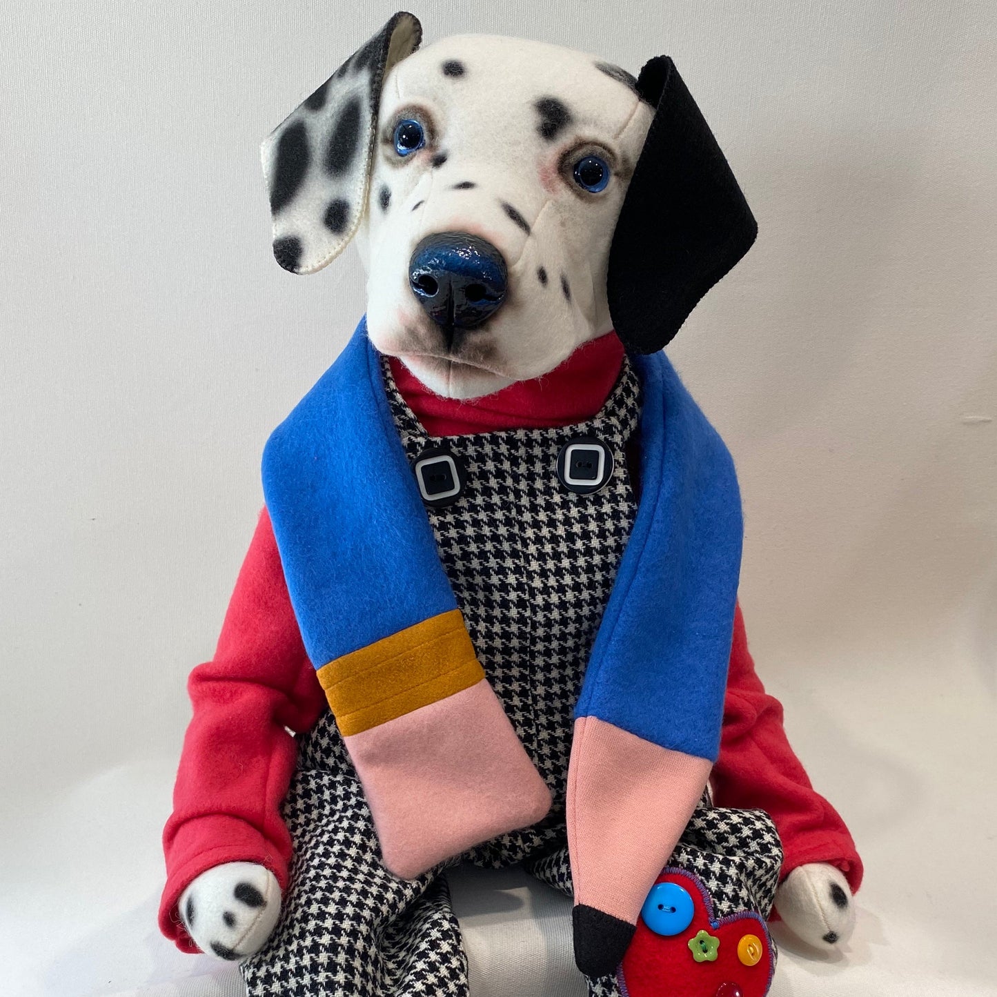"Artie" Dalmatian Art doll  PDF Pattern  Approx 36cm Seated